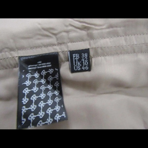 NWT ROKH Tan Logo Ribbon Bustier Crop Top Size 38, US 4-6 - Picture 9 of 9